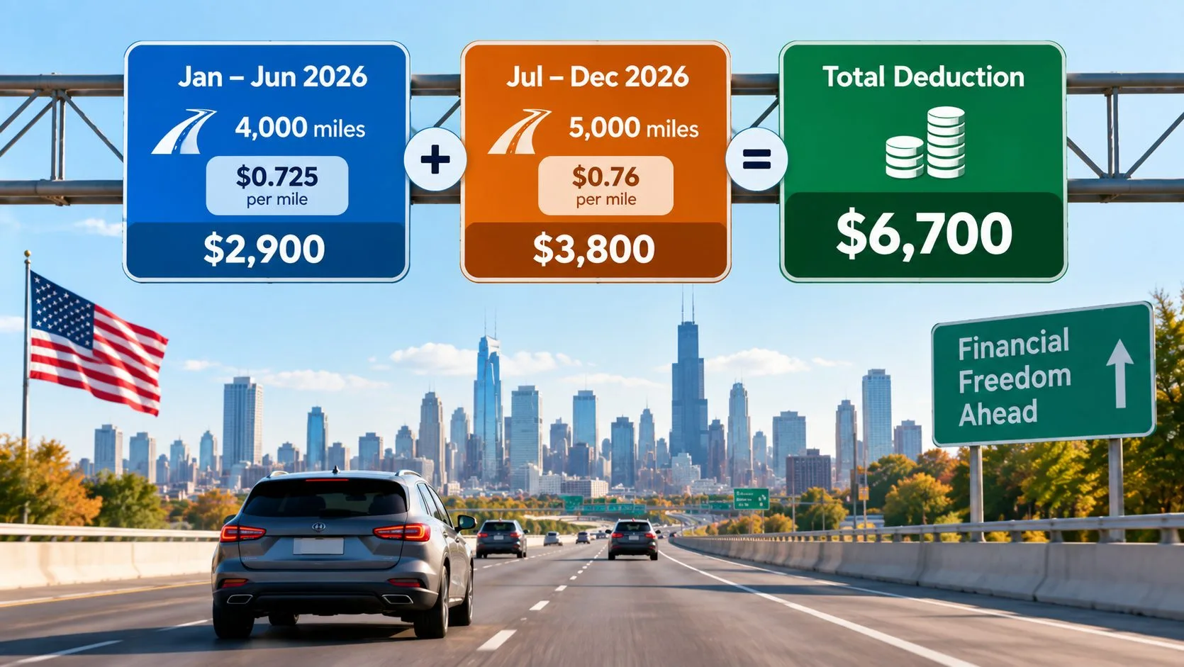 Standard mileage rate method illustration